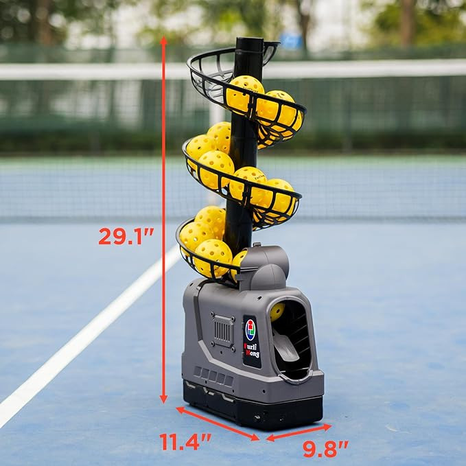 681PBH Pickleball Machine with Auto Swing, 3 Angles & 4 Speeds Adjustable, Portable Pickleball La... | Amazon (US)