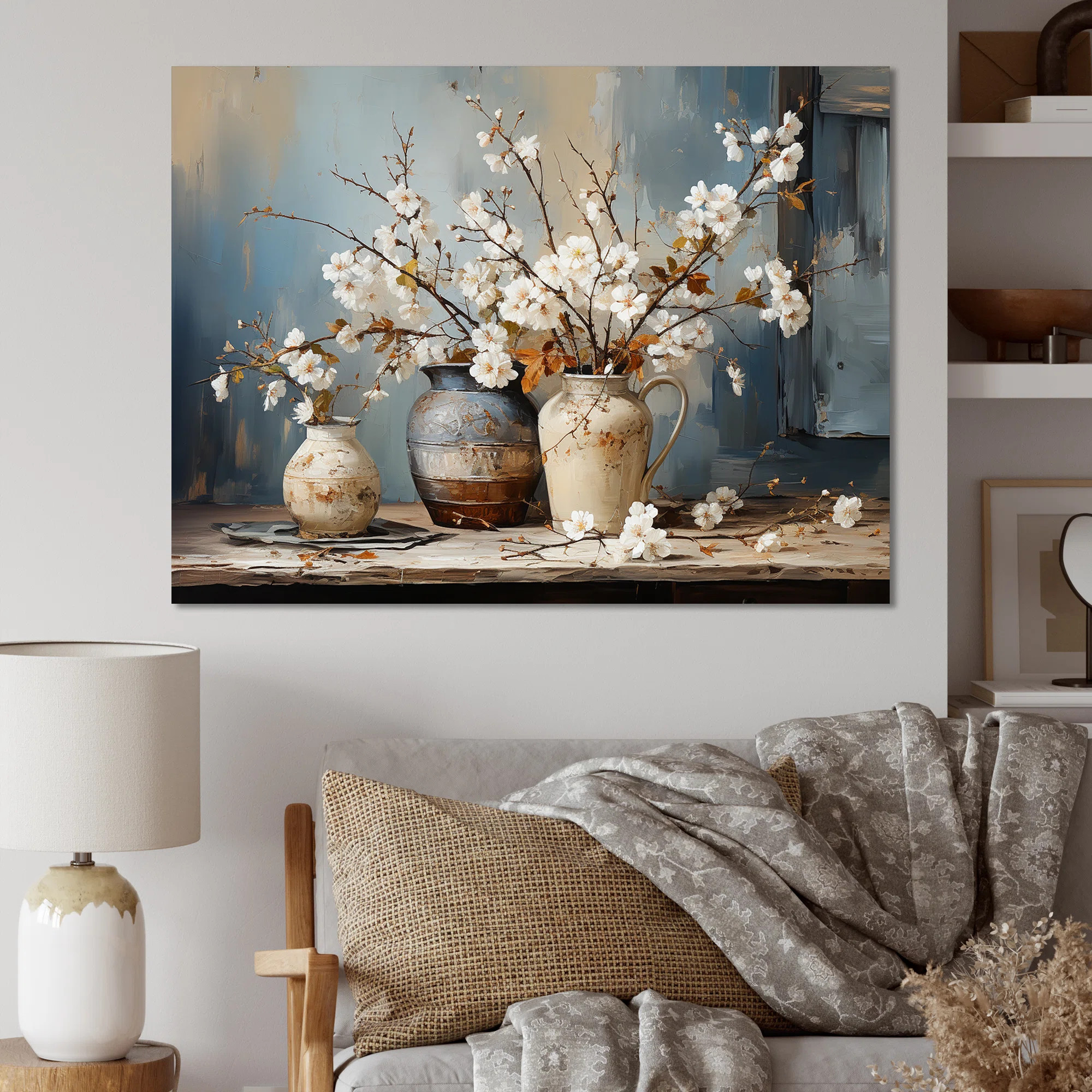 Pottery And Flowers Still Life I - Trees Wall Art | Wayfair North America