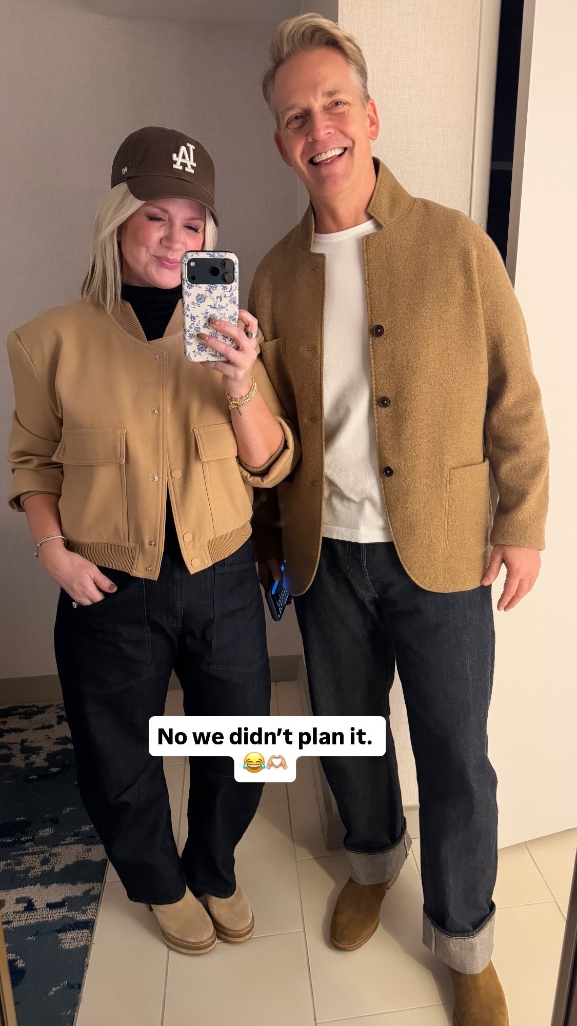 Matching with my husband was completely unplanned. I love a neutral moment! Sharing both of our looks here! 🫶🏻

#LTKMens #LTKootd #LTKgrwm