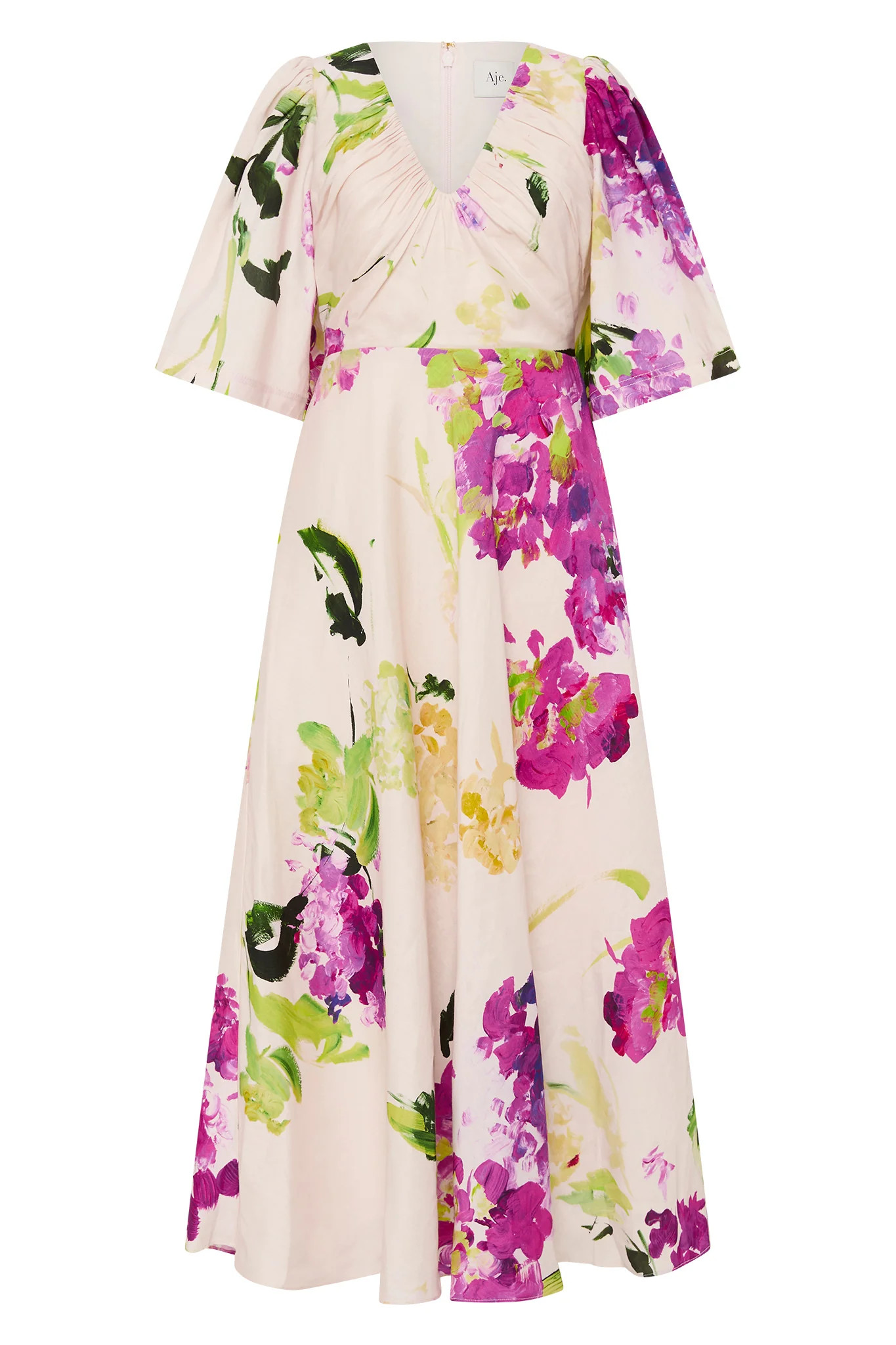 Gilda Bell Sleeve Midi Dress
  
    USD $385.00
    
  Buy now from USD $96.25 per fortnight | aje. (US, UK, Europe, ROW)