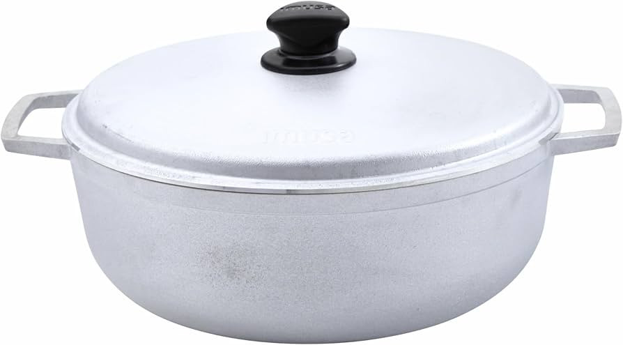 IMUSA 7.5 Quart Traditional Natural Made in Colombia Caldero with Lid for Cooking and Serving,Sil... | Amazon (US)