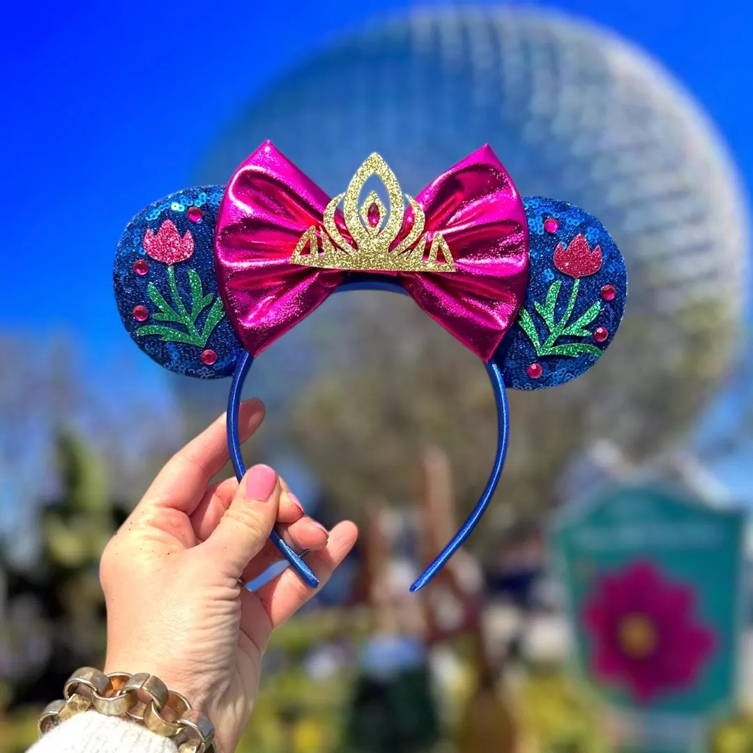 Anna Inspired Ears, Personalized Mickey Ears, Anna Headband, Minnie Ears, Princess Headband, Disn... | Etsy (US)