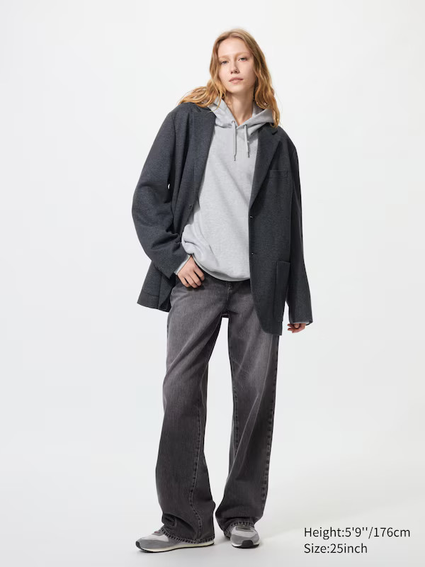 Wide Straight Jeans (Longer) | UNIQLO (UK)