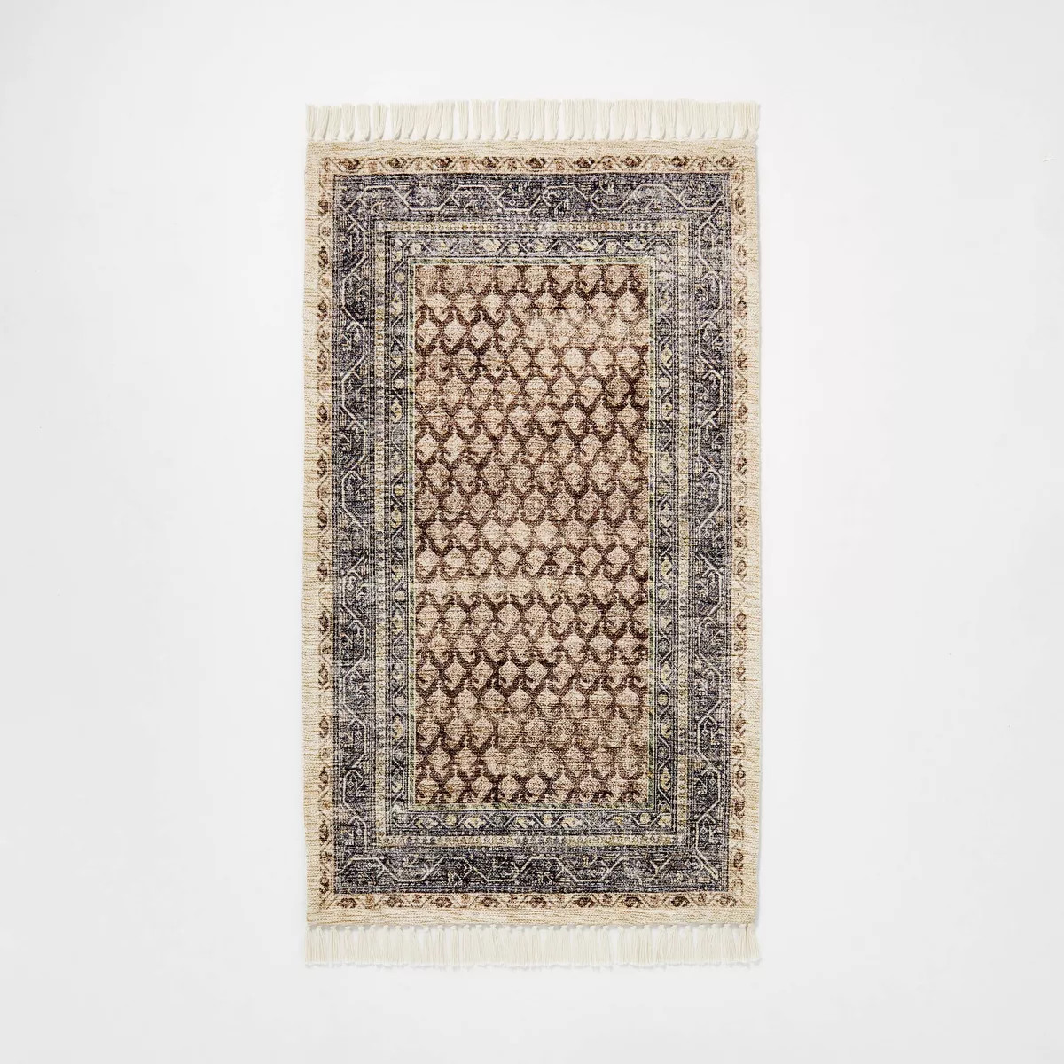 Persian Printed Paisley Style Rug Navy - Threshold™ designed with Studio McGee™ | Target
