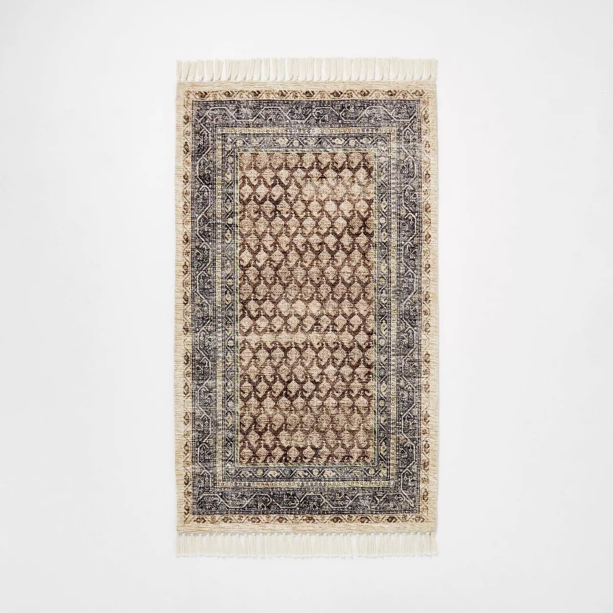 Persian Printed Paisley Style Rug Navy - Threshold™ designed with Studio McGee™ | Target