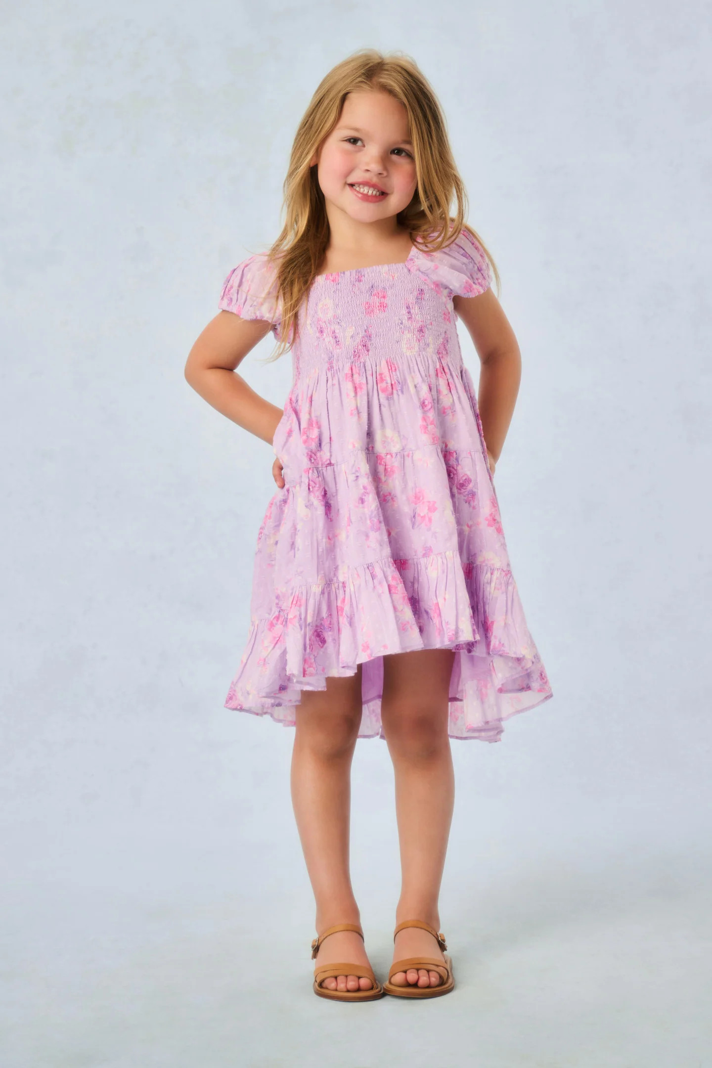 Girls Muriella Fragrance Print Dress | LoveShackFancy