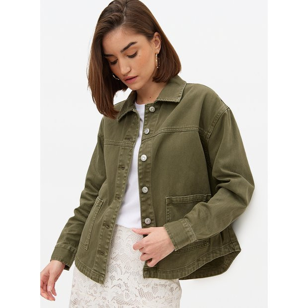 Green Washed Utility Shacket 10 | Tu Clothing