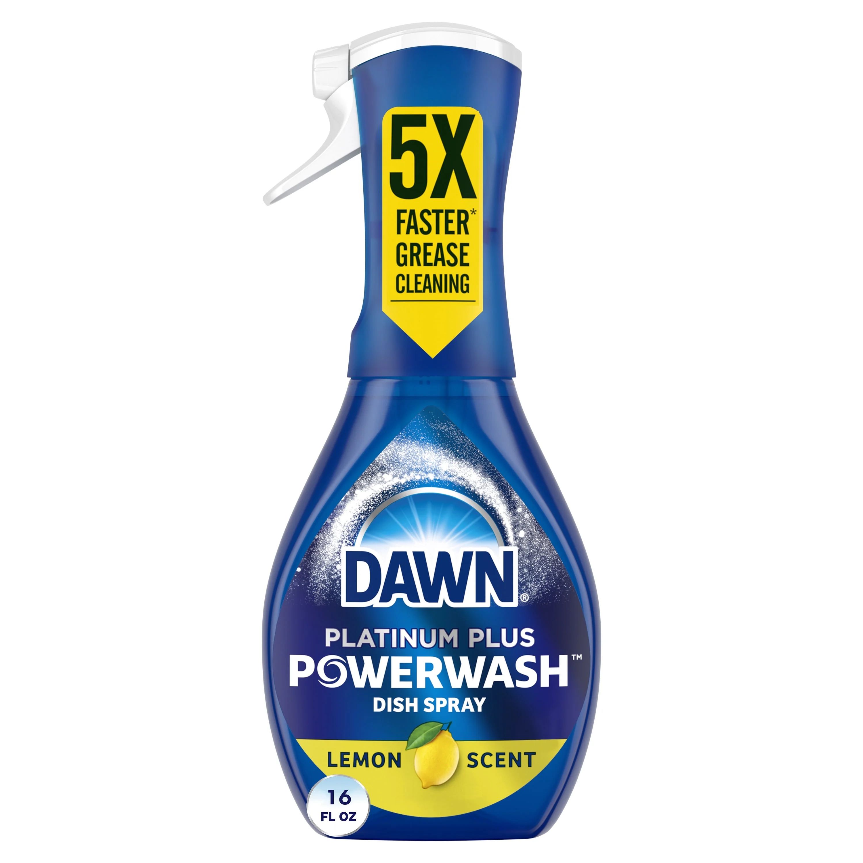 Dawn Platinum Powerwash Dish Spray, Dish Soap, Lemon Starter Kit, 16 fl oz | Walmart (US)