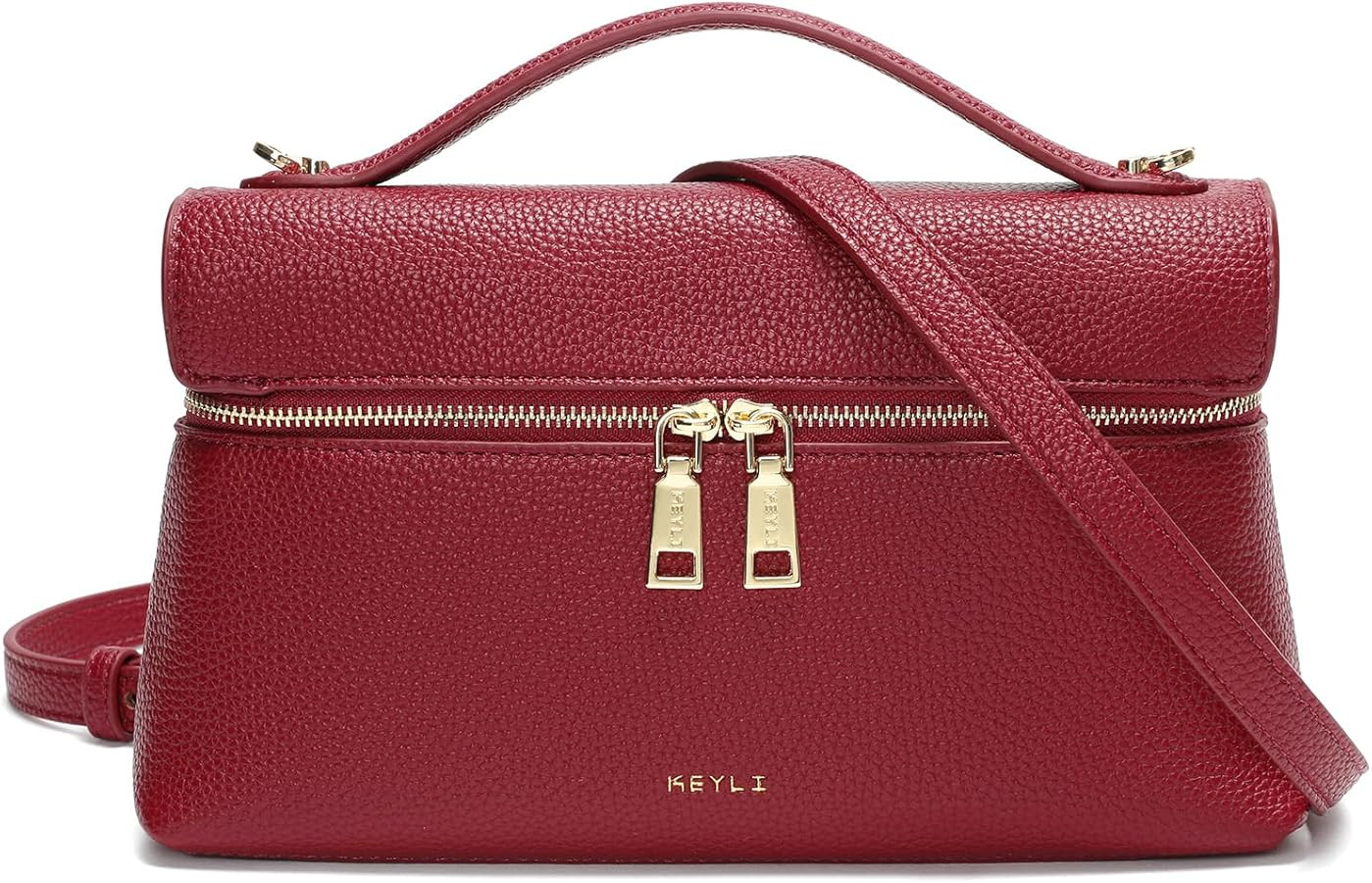 Keyli Women's Top Handle Bag Leather Small Handbags Trendy Designer Crossbody Shoulder Bag for Wo... | Amazon (US)