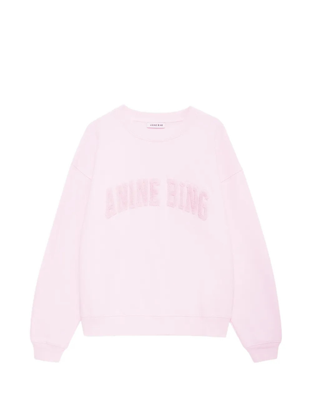 ANINE BING Spencer logo-appliqué sweatshirt - Pink | Farfetch Global