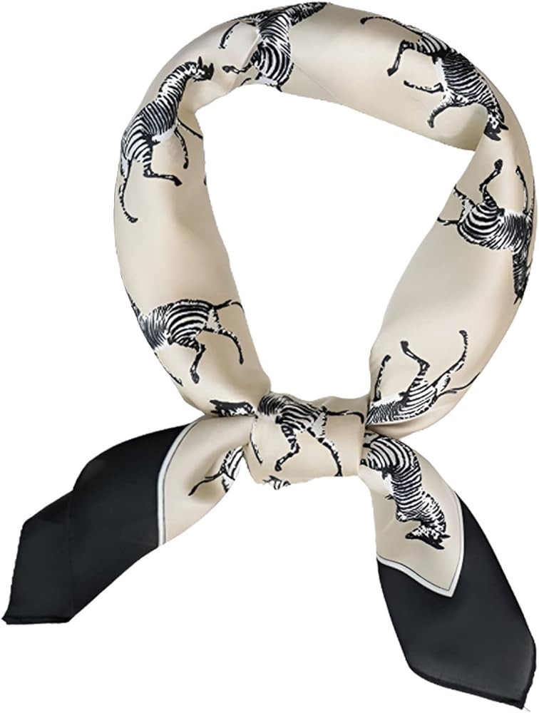 Funvalley Surperfect Silk Neck Scarf Satin Square Silk Hair Scarves and Wraps Headscarf for Women... | Amazon (US)