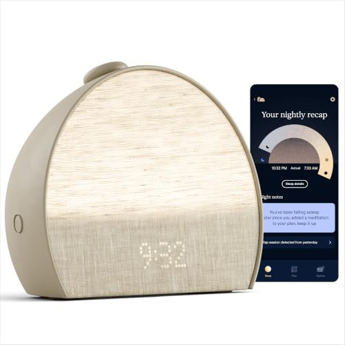 Hatch Sleep Clock, Contactless Sleep Tracker, Personalized Insights, Greige | Amazon (US)