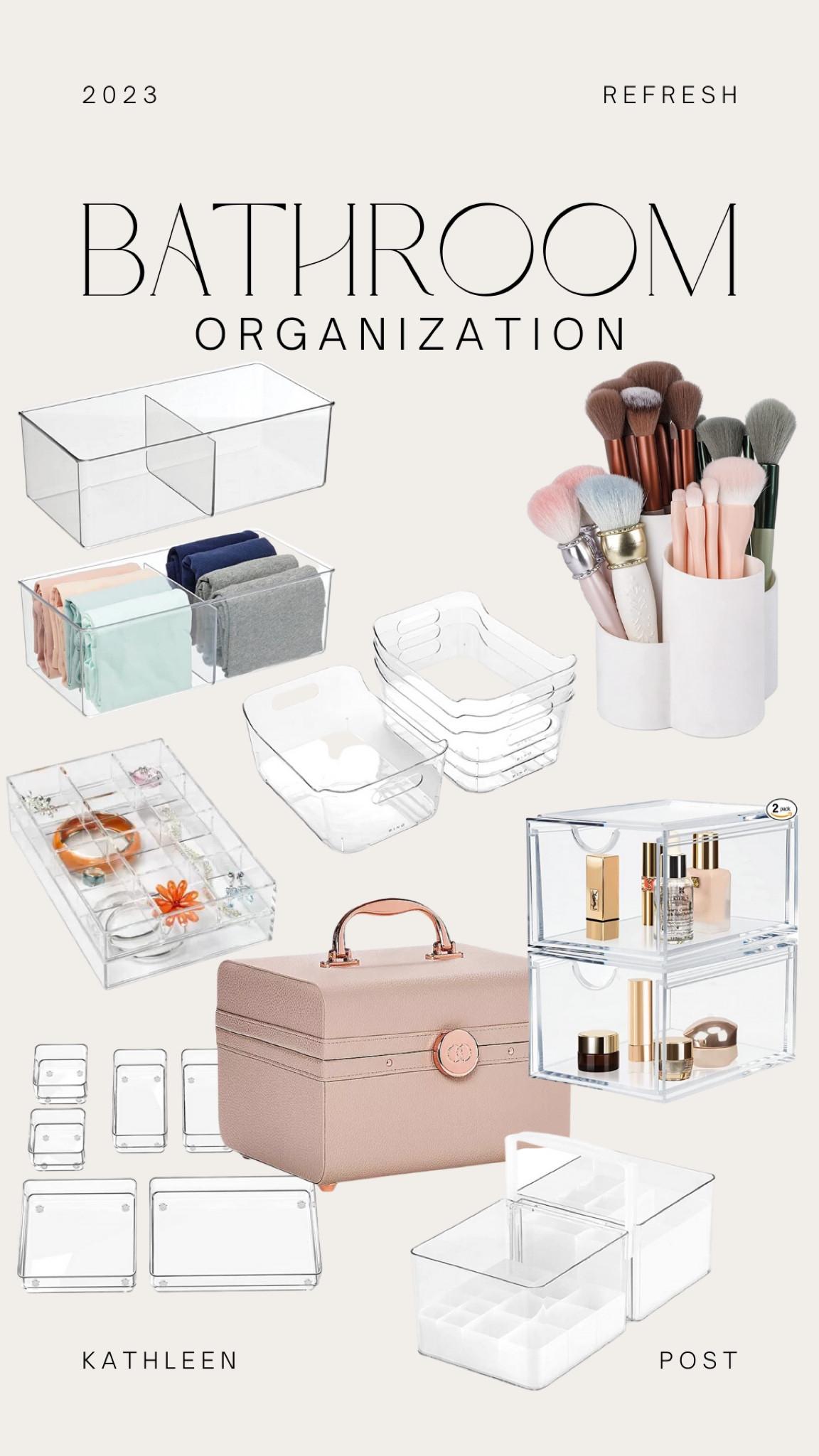 Bathroom Organization - shop my must haves! #kathleenpost #bathroom #organization 