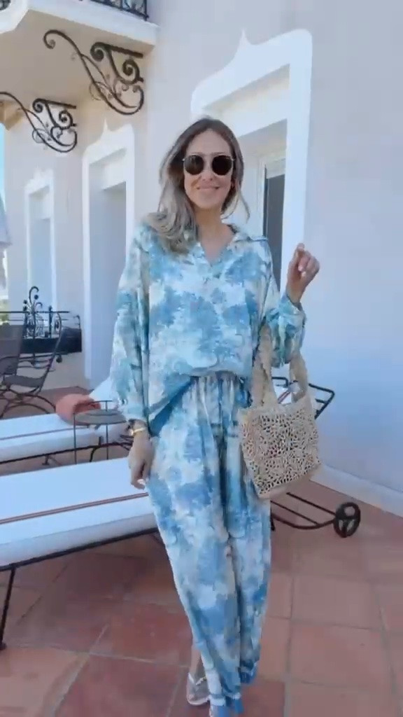 Elegant summer set 🩵
I’m loving this set, the fabric and the fitting are amazing, and the print reminds me so much of Dior. 
Fits true to size and I’m wearing size small

#LTKU #LTKootd #LTKSeasonal