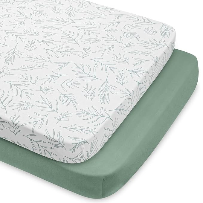 Babebay 2-Pack Mini Crib Sheets, Pack and Play Sheets Fitted for Pack N Play Mattress and Playard... | Amazon (US)
