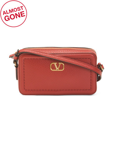 Made In Italy Leather Mini All Time Camera Crossbody | TJ Maxx