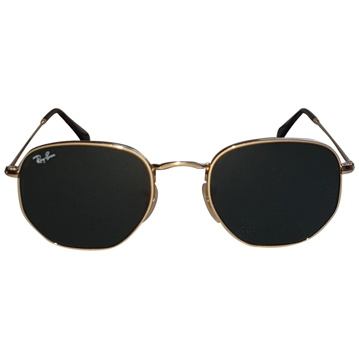 Ray-ban Hexagonal Gold Metal Sunglasses for Women | Vestiaire Collective (Global)
