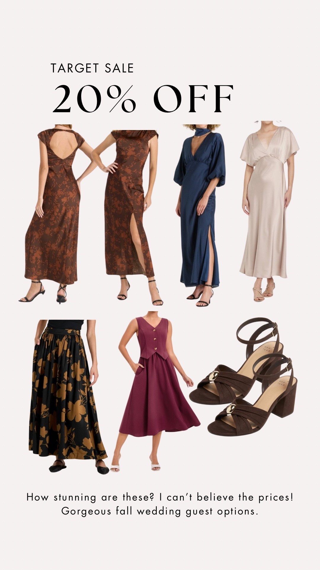 Fall wedding guest dress
Fall event 