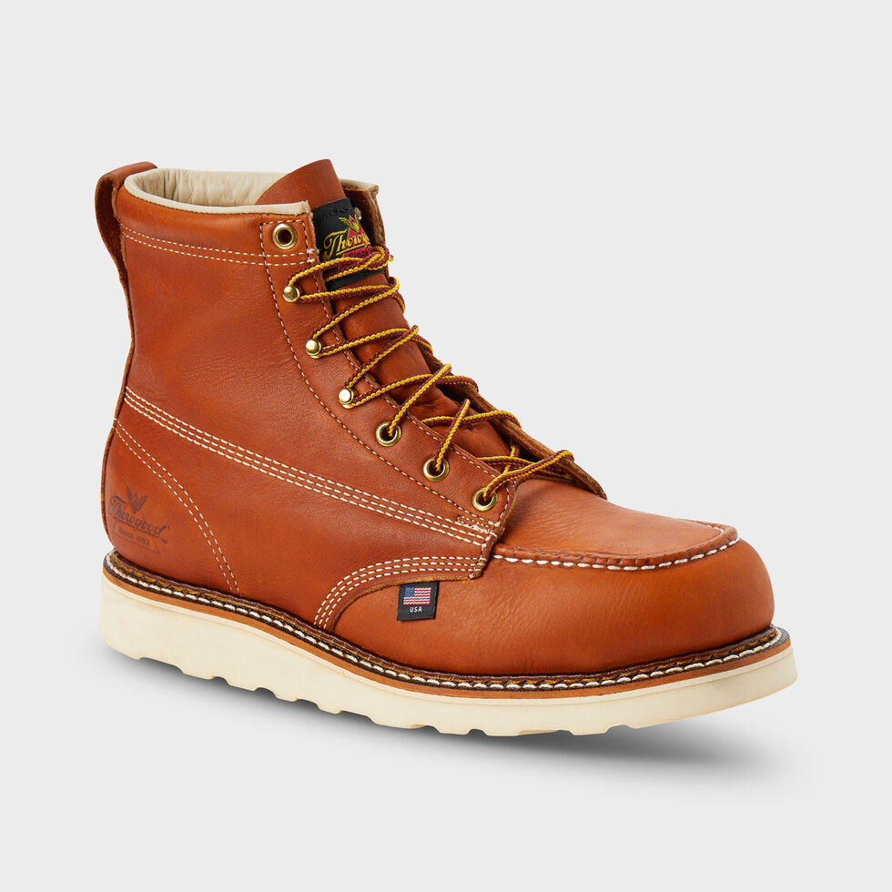 Men's Thorogood 6" Steel Toe Moc-Toe Boots | Duluth Trading Company