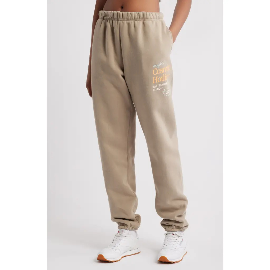 THE MAYFAIR GROUP Cosmic Hotline Sweatpants in Brown at Nordstrom, Size Medium | Nordstrom