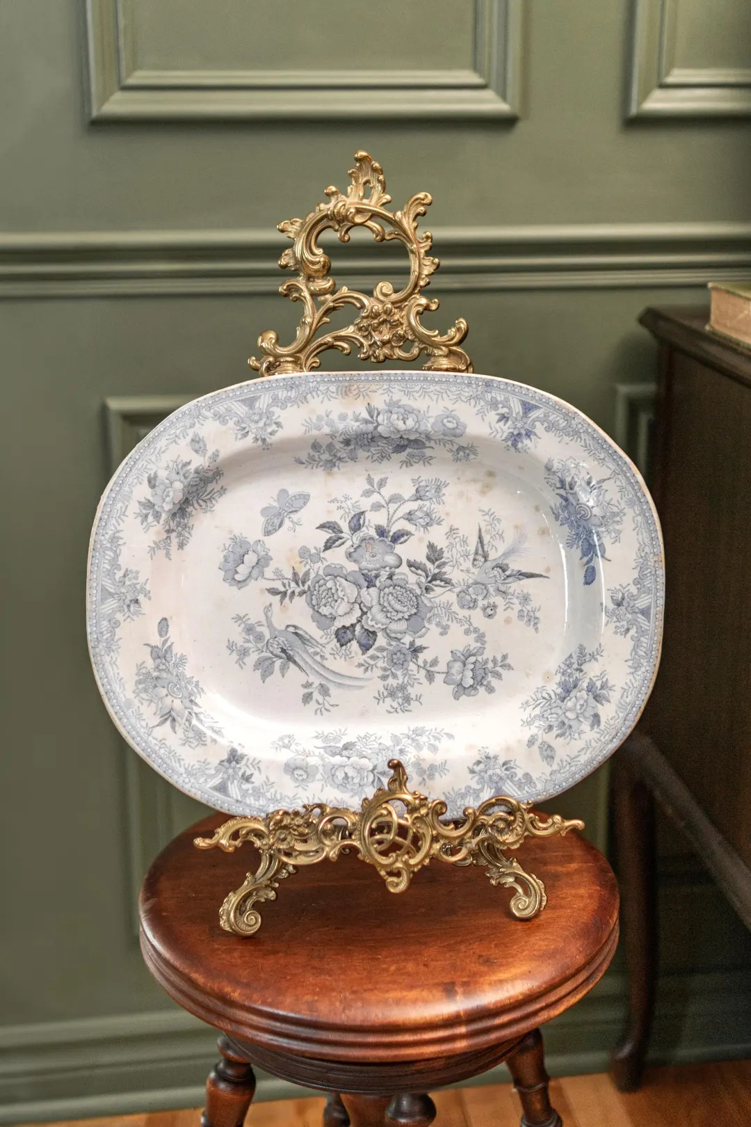 Antique Late 19th Century Large Serving Platter Transferware - Asiatic Pheasants Pattern made in ... | Etsy (US)