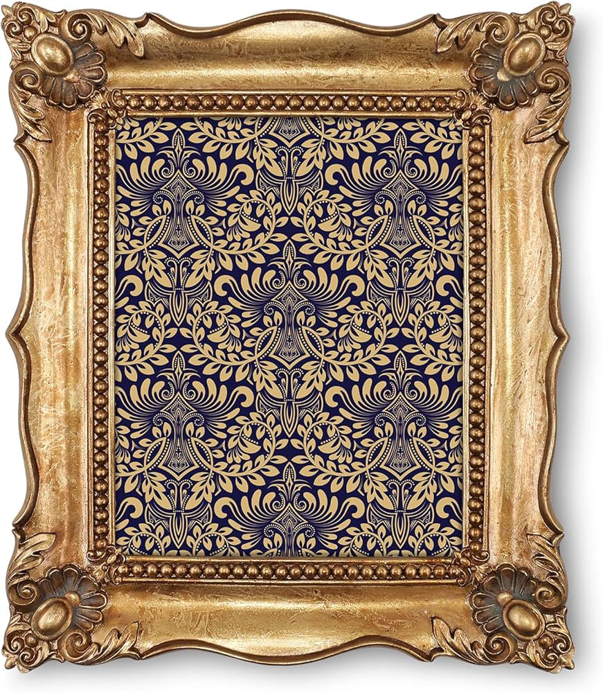 SIMON'S SHOP 8x10 Picture Frame Baroque Picture Frames 8x10 Vintage Photo Frames 10 x 8 in Bronze | Amazon (US)
