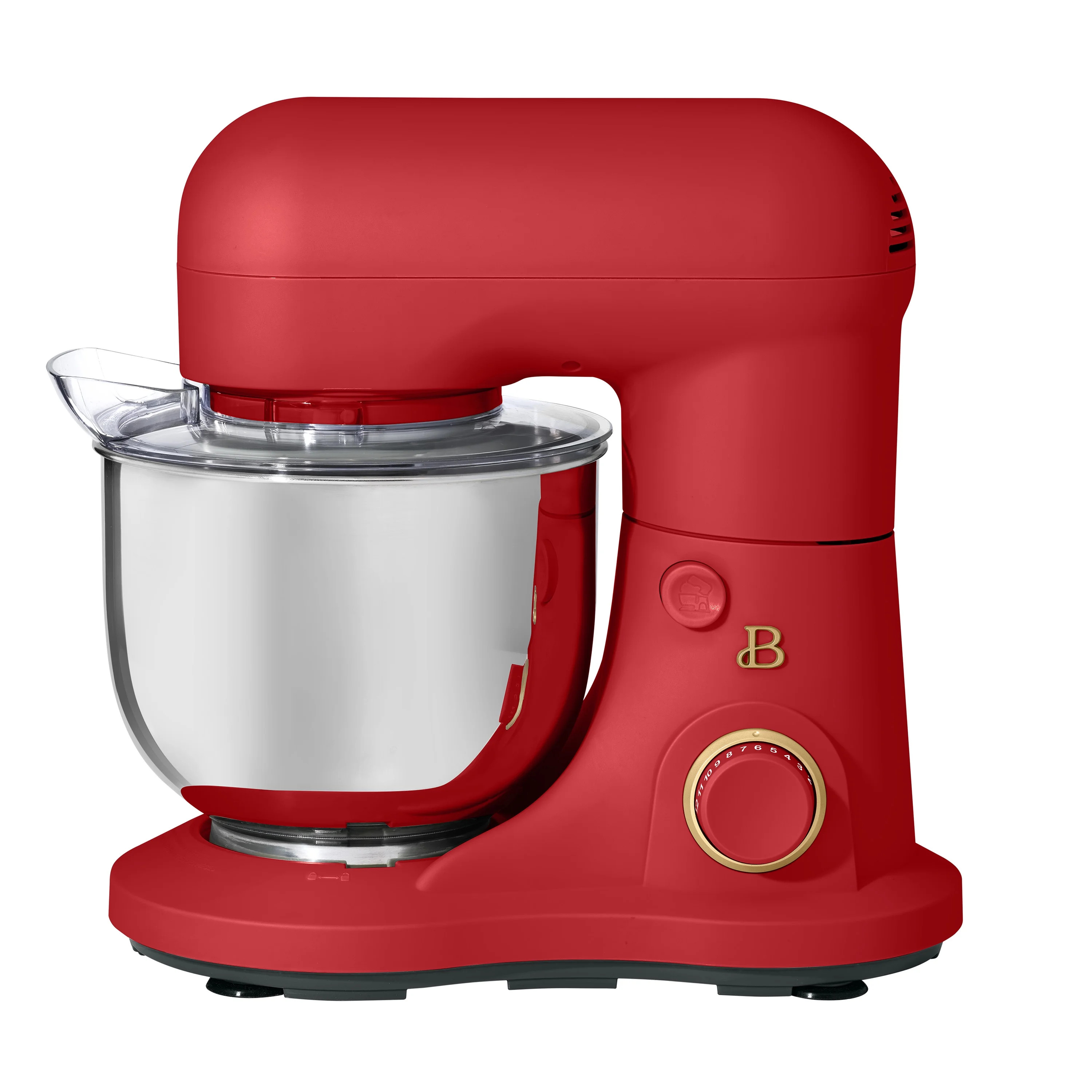 Beautiful 3.5 Qt Stand Mixer with Flat Beater, Dough Hook, Balloon Whisk, Tomato Red by Drew Barr... | Walmart (US)