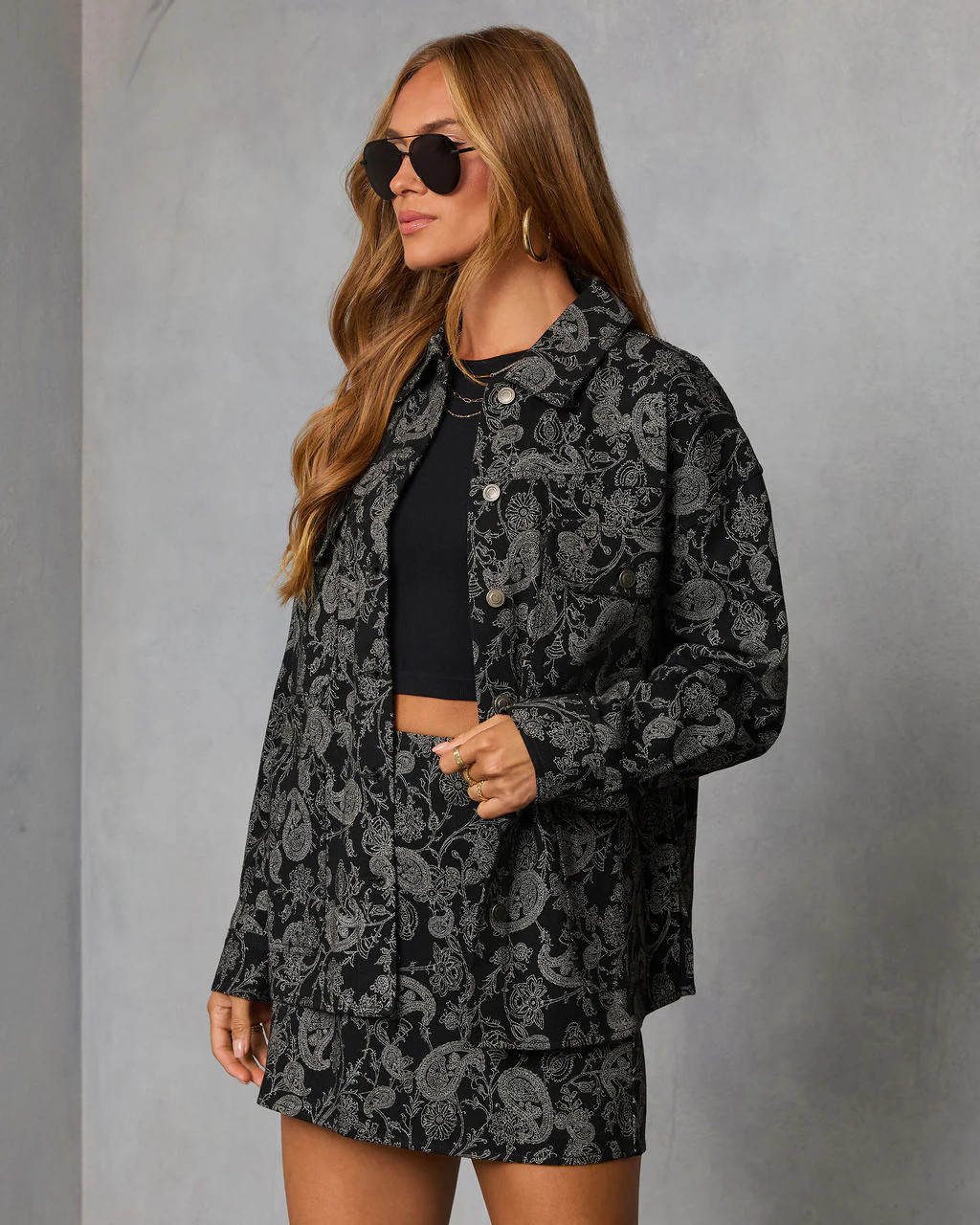 Wanderlune Printed Shirt Jacket | VICI