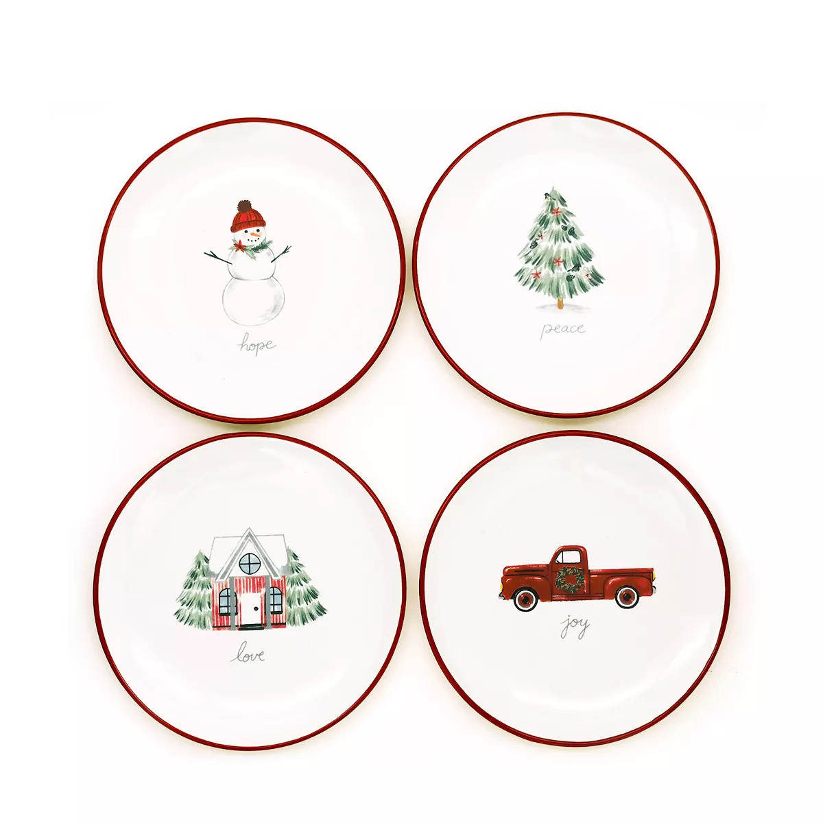 St. Nicholas Square® Kringle's Cottage 4-pc. Appetizer Plate Set | Kohl's