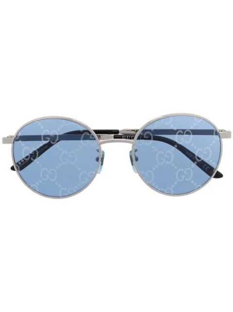 GG-lens round-frame sunglasses | Farfetch (US)