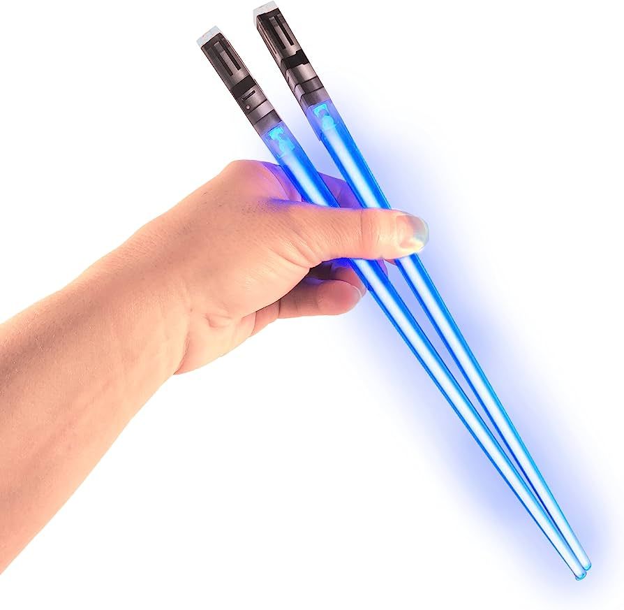 Lightsaber Chopsticks Light Up - LED Glowing Light Saber Star Wars Chop Sticks - Reusable Sushi L... | Amazon (US)