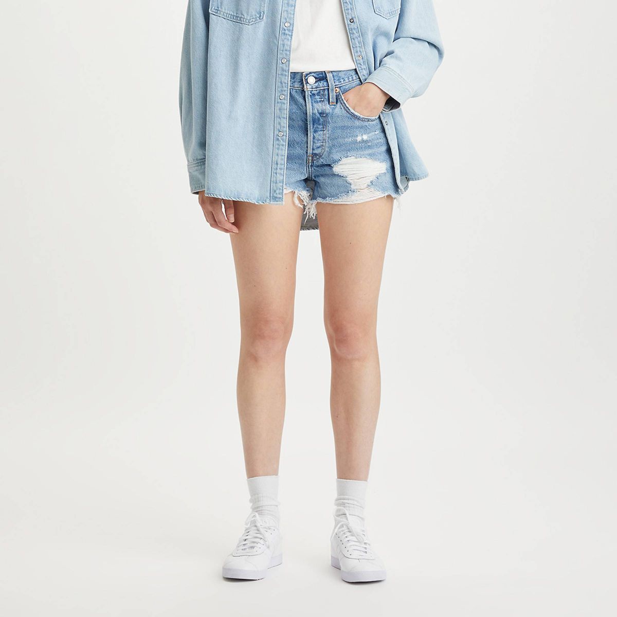 Levi's® Women's High-Rise Original Jean Shorts - Quiet Riot | Target