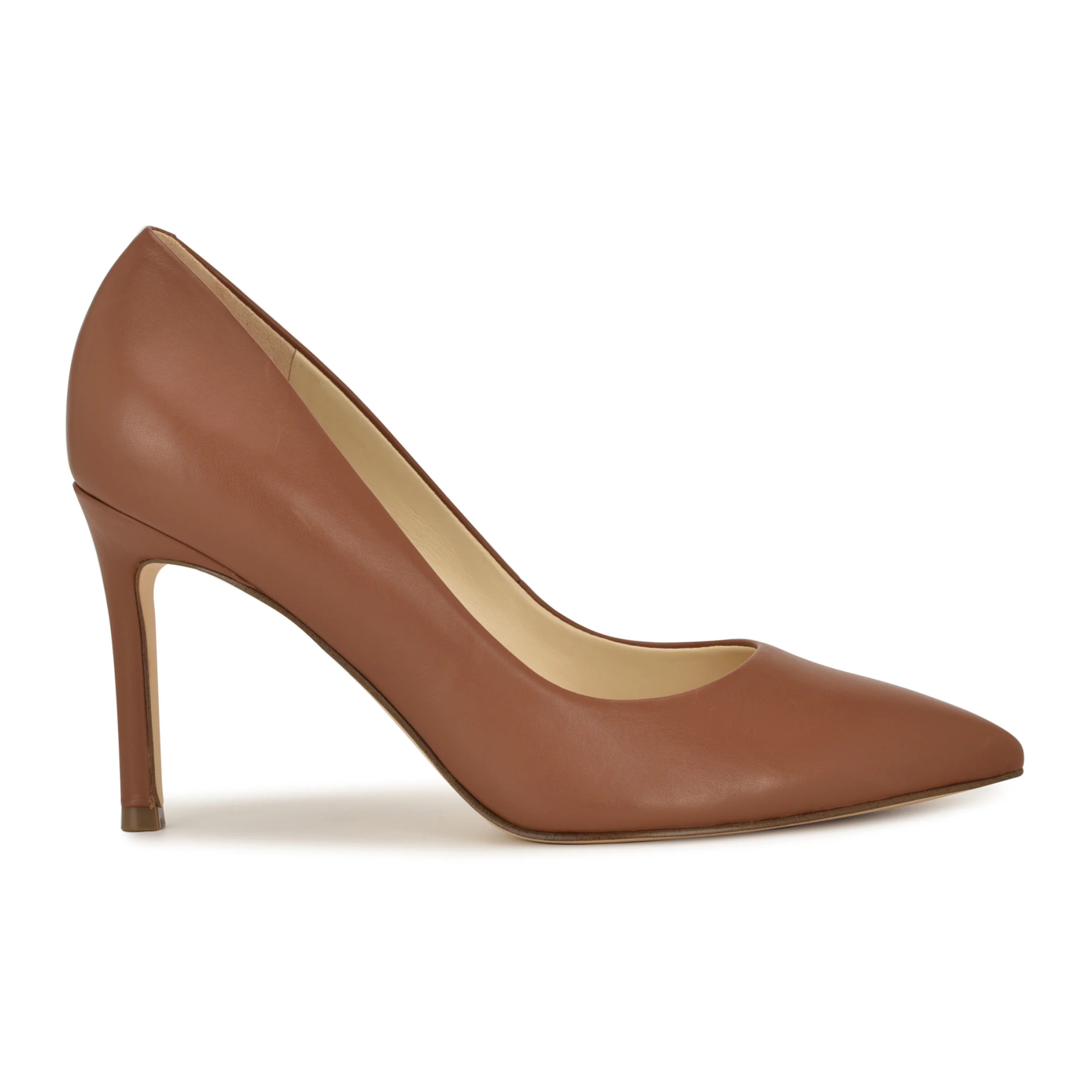 Nine West Women's Ezra Pointy Toe Pumps - Leather - Brown (Size 10) , Medium Width Brown | Nine West (US)