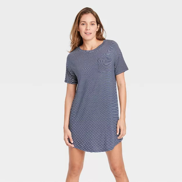 Women's Beautifully Soft Short Sleeve NightGown - Stars Above™ | Target