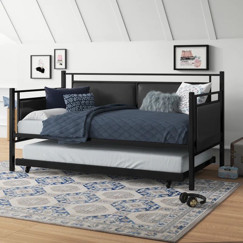 Lashante Upholstered Daybed with Trundle | Wayfair North America
