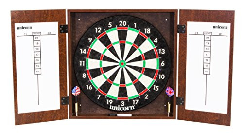 Unicorn Brighton Bristle Dartboard Cabinet Set with Regulation Size Bristle Dartboard, Steel Tip Darts, and Dry Erase Boards | Amazon (US)