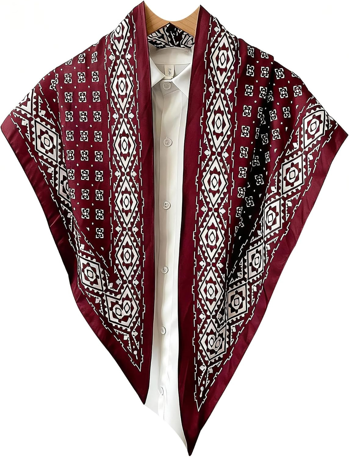 Triangle Shawls Scarf Head Hair Neck For Women Scarves Fashion Silk Feeling Lady Lightweight 51 * 23.6inch | Amazon (US)