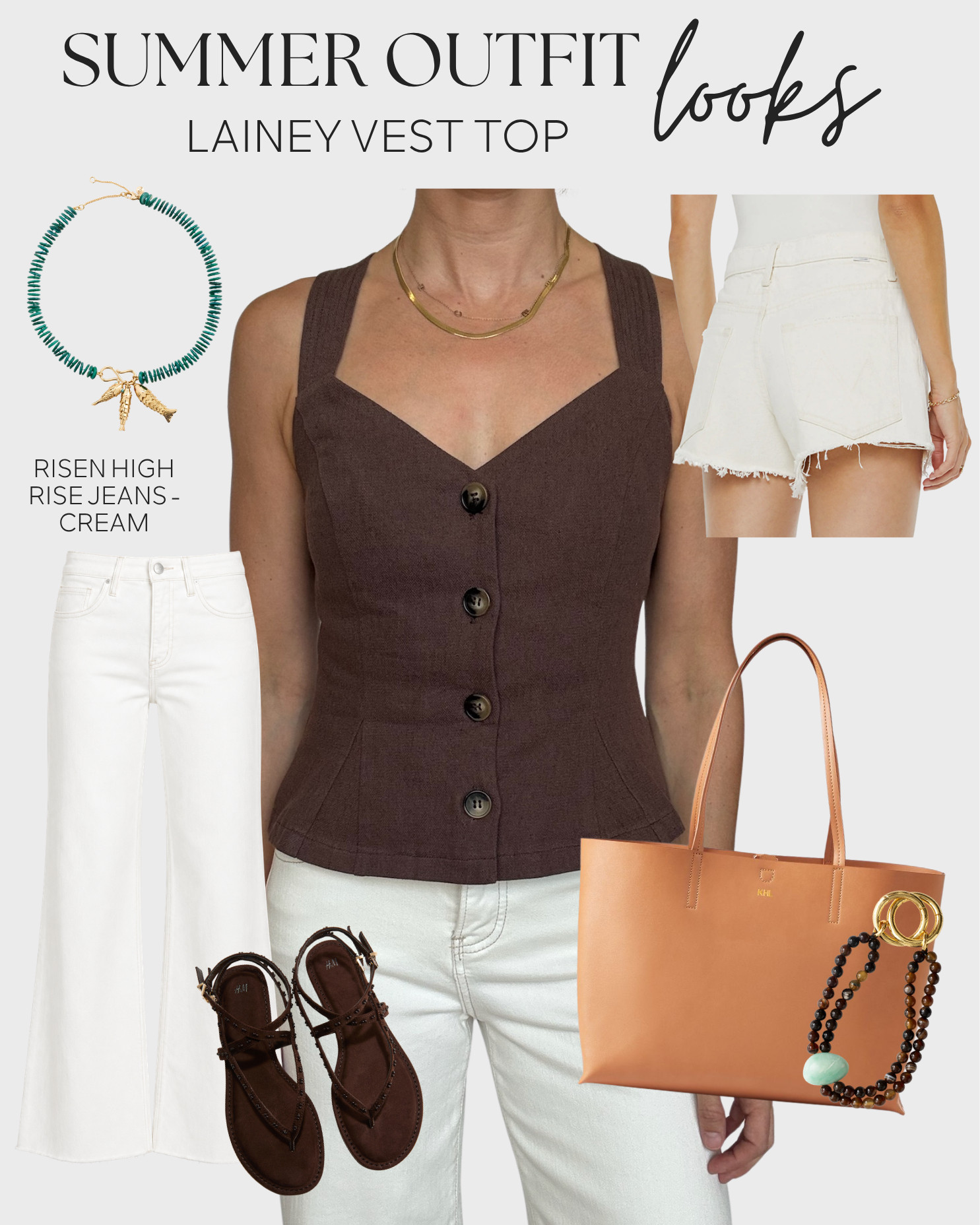 Lainey Vest Top styled for Summer  

 #LTKgrwm #LTKootd #LTKmomlife