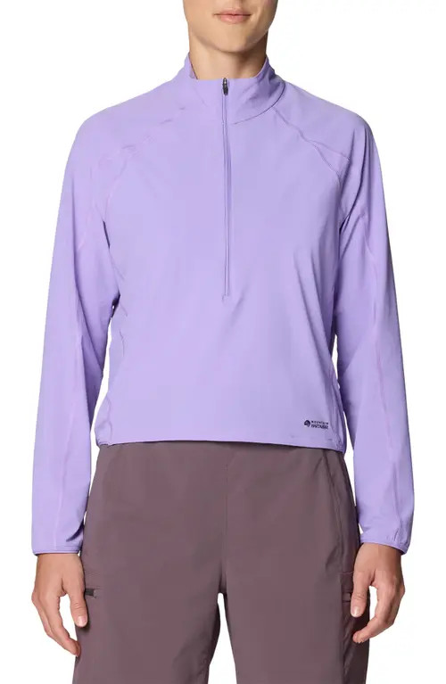 Mountain Hardwear Sunshield Half-Zip UPF 50+ Jacket in Harbor Violet at Nordstrom, Size Medium | Nordstrom