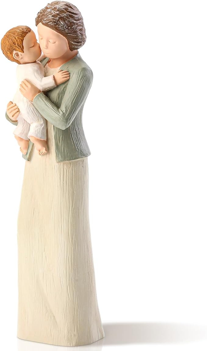 Hensonever Grandma Figurines, Sculpted Hand-Painted Grandmother and Grandchild Figures Birthday G... | Amazon (US)