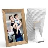 Amazon.com: Nixplay 10.1 inch Touch Screen Smart Digital Picture Frame with WiFi (W10K), Wood Eff... | Amazon (US)