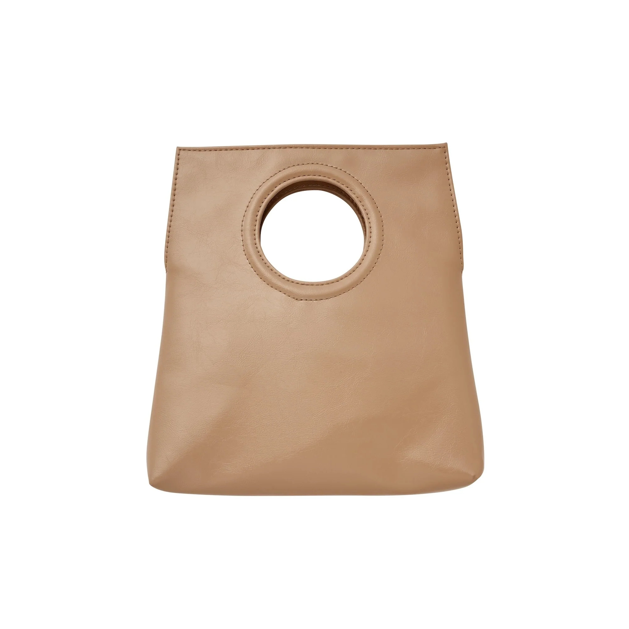 Taupe Vegan Leather Katherine Crossbody – Minimalist & Stylish | Oventure