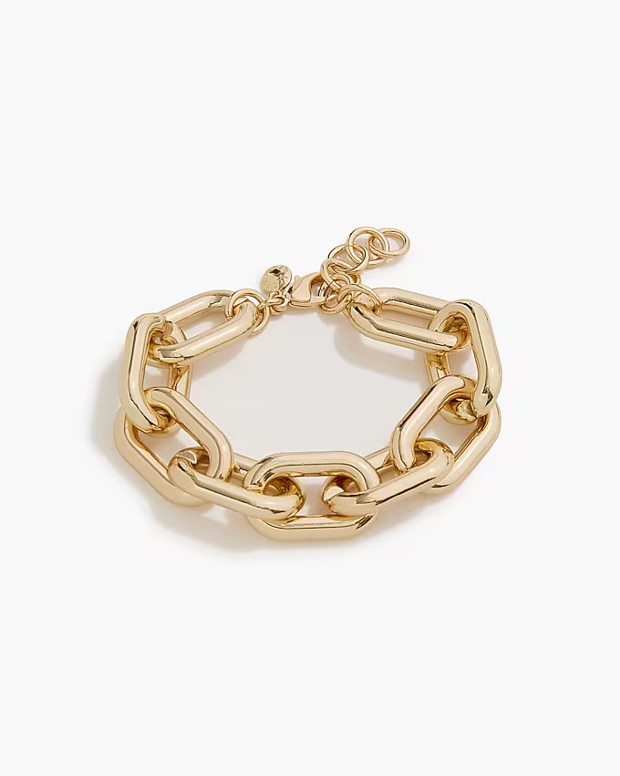 Chunky gold link bracelet | J.Crew Factory