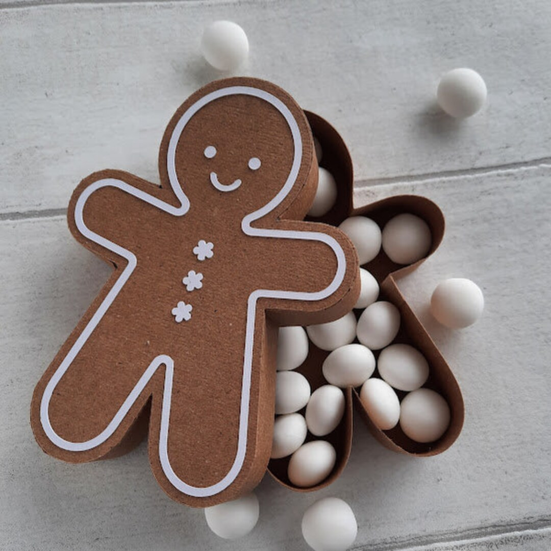 Gingerbread Man Gift Box/ Treat Box/ Tree Decoration - Etsy | Etsy (US)