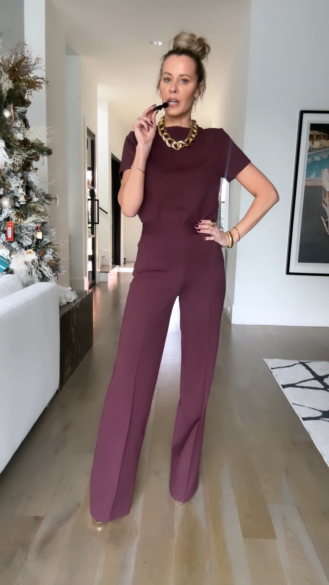Look like a jumpsuit but this is actually 2 pieces! So pulled together and polished! // sizing: top/small, wide leg pants/small,tall length // COURTXSPANX for 10% off plus free shipping and returns  

#LTKworkwear #LTKstyletip #LTKVideo