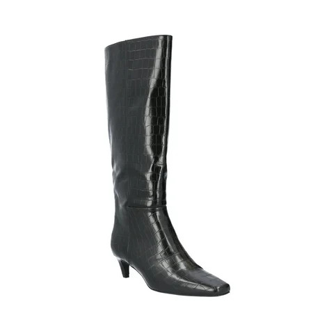 Scoop Women's Knee High Kitten Heel Boots (Wide Width Available) | Walmart (US)