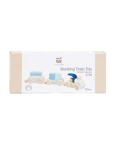 Wooden Stacking Train Trio | TJ Maxx
