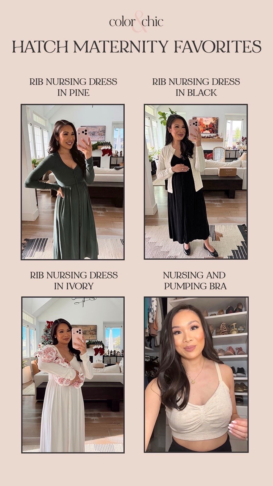 Hatch maternity favorites of
Mine including rib nursing and pumping dress that I own in all 3 colors and the nursing and pumping bra that is an absolutely favorite of mine! 

#LTKmomlife #LTKootd #LTKBaby