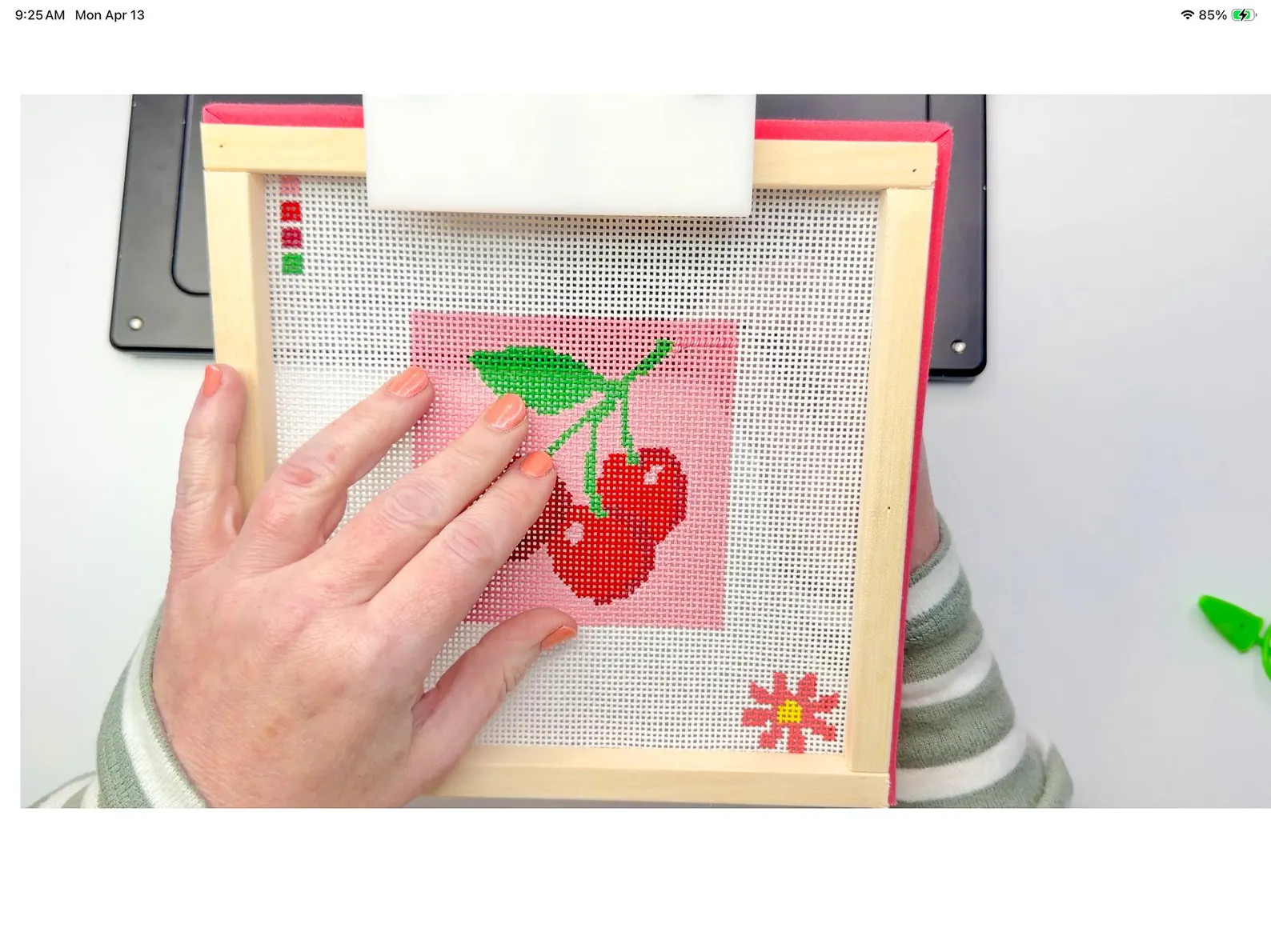Beginner Needlepoint Kit – Cherries Complete Starter Kit for Adults | Etsy (Global)