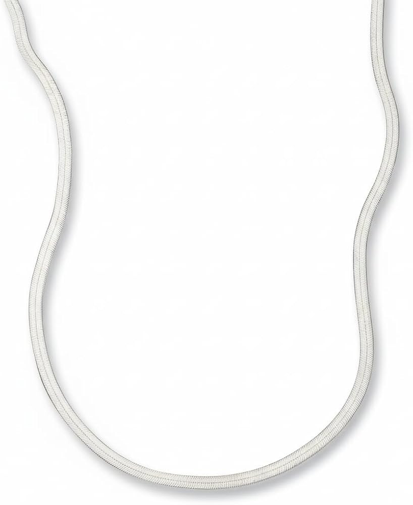 Made By Mary Hera Chain Necklace – Classic Herringbone Chain Necklace for Women | Minimalist La... | Amazon (US)